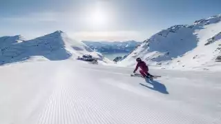 Carving the corduroy in Zillertal