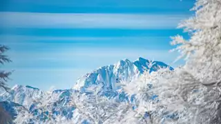 The snowy peaks of Hakuba Valley