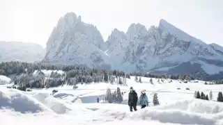 Exploring the alpine meadows of Val Gardena