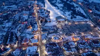 Bansko from overhead