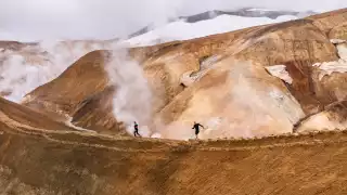 Runners at the Kerlingarfjöll Ultramarathon