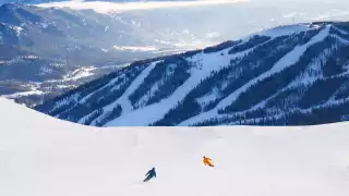 Big Sky skiers