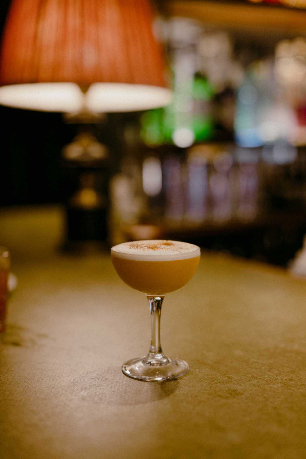 The Rose Deal: pumpkin sour cocktail