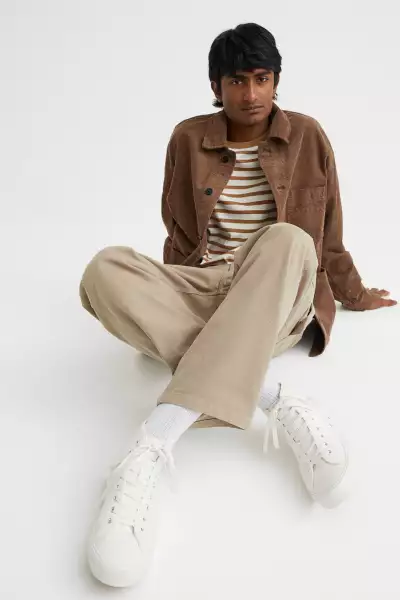 Canvas hi-top trainers