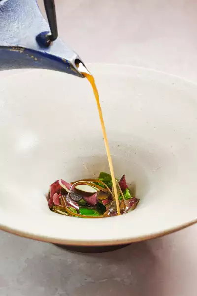 Vraic seaweed broth
