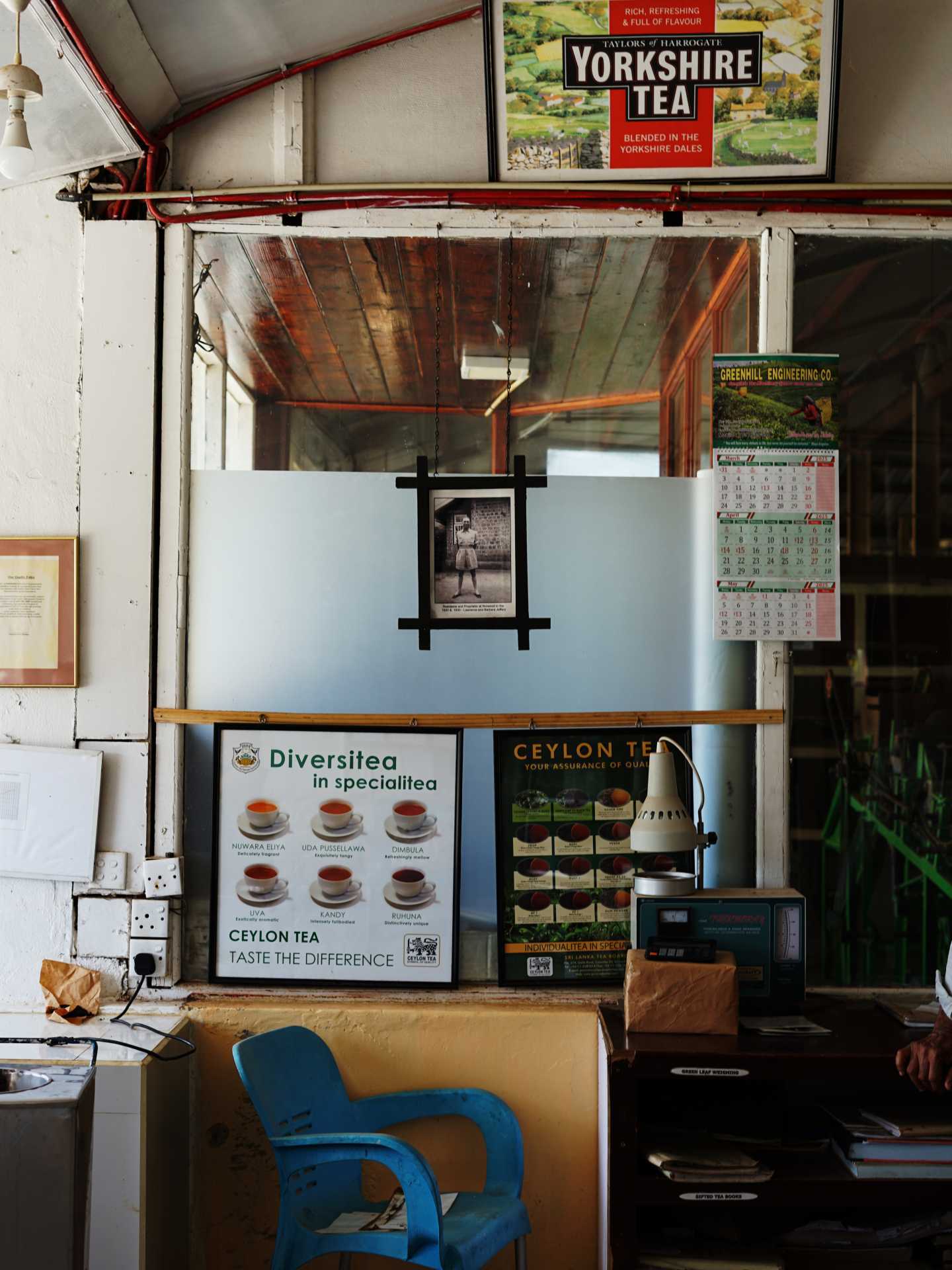 Inside a tea processing factory in Hatton