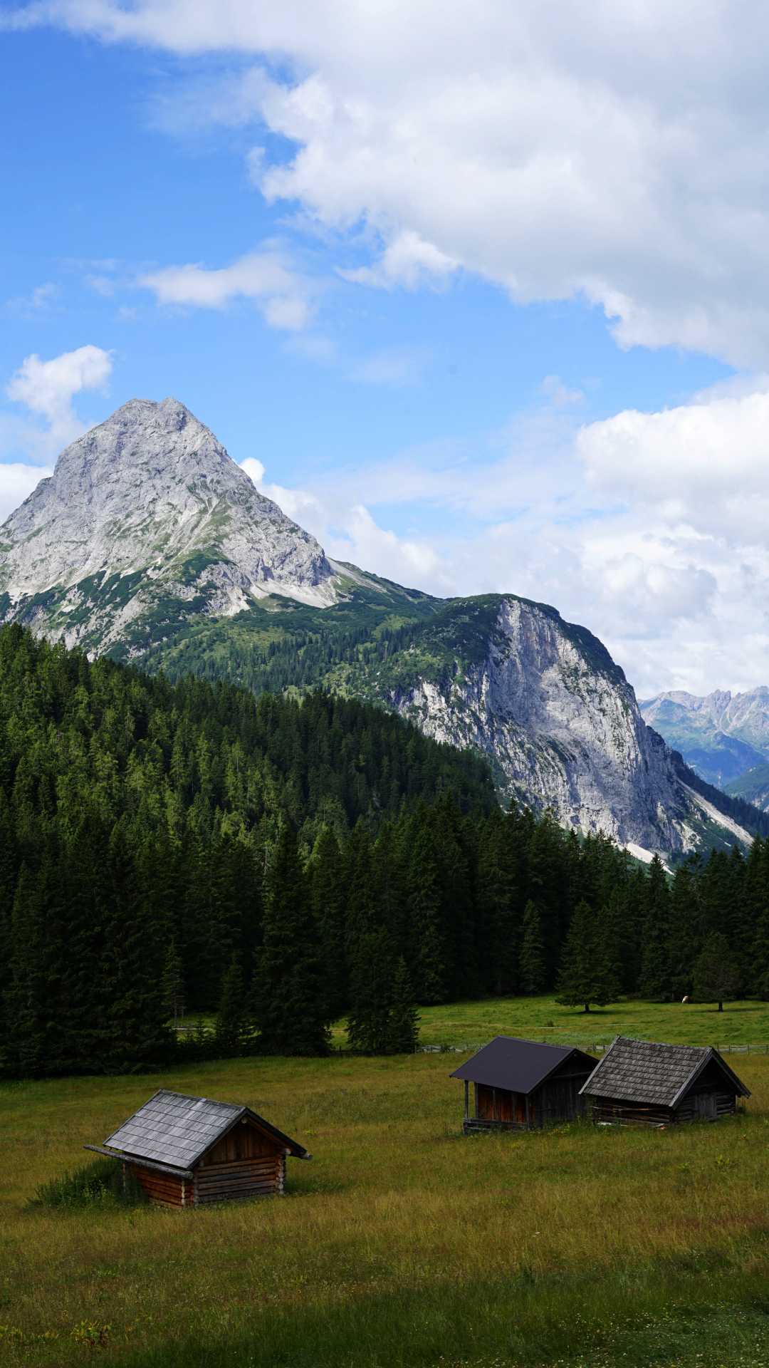 The view of the hay storage huts outside Eriro