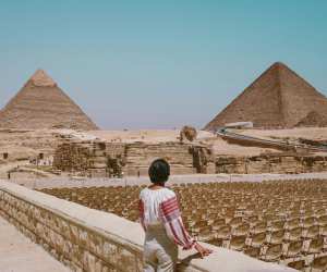 The pyramids at Giza