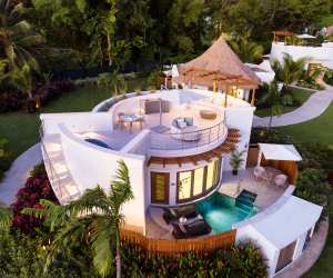 Sandals’ Rondoval Butler Sky Villa features a private plunge pool, lush surroundings, and 24-hour VIP butler service