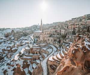 Argos in Cappadocia in winter