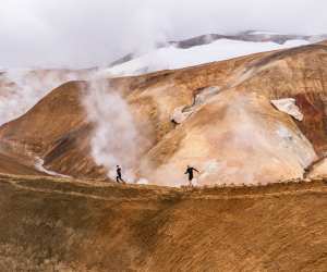 Runners at the Kerlingarfjöll Ultramarathon