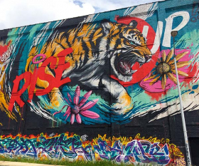 Detroit Rise Up mural