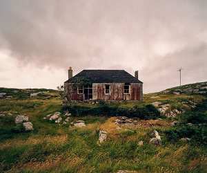 An abandoned croft rusting in the Outer Hebrides