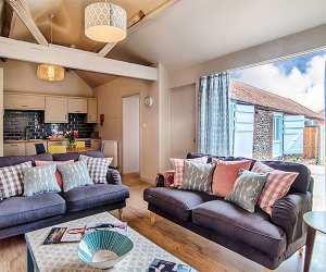 Living area at Barsham Barns, North Norfolk