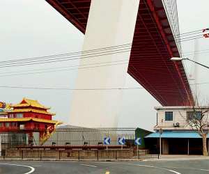Shanghai flyover from Gisela Erlacher's 'Skies of Concrete'