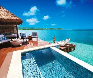 Sandals over-the-water villas