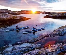 kayaking in west sweden