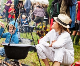 Cerys Matthews at The Good Life Experience festival in Flintshire, Wales