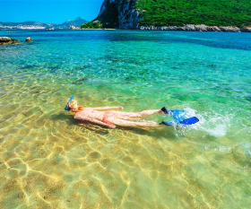 Shallow water snorkelling