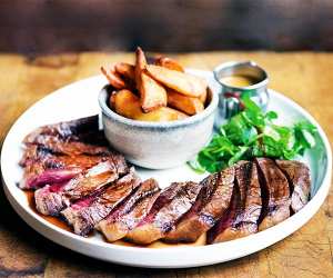 Steak at Porter & Rye, a restaurant in Glasgow