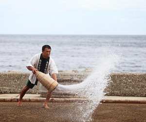A fisherman in Oku-Noto, Japan