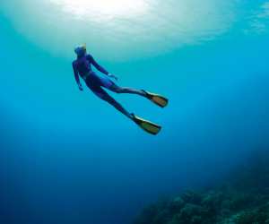 Free diving. Photograph by Dudarev Mikhail