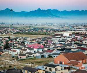 View of Table Moutain from Western Cape, South Africa