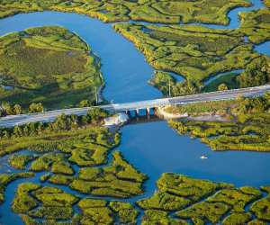 Scenic highway in northeast Florida