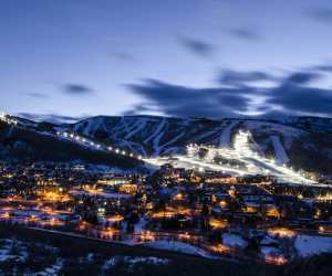 Park City, Utah at night