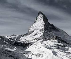 The towering Matterhorn in Switzerland