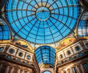 Glass dome at Milan's Galleria Vittoria Emmanuele