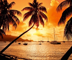 Incredible Caribbean sunset