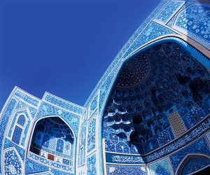 The mosque at Naghsh-i Jahan Square, Isfahan