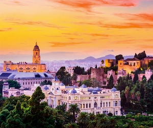 Malaga skyline