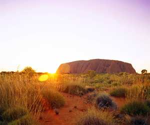 Sunset at Uluru. Photograph by Chris Kapa
