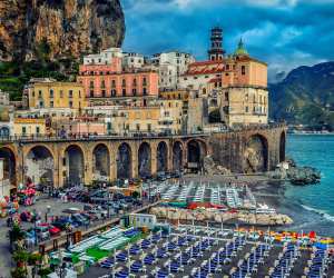 Atrani on the Amalfi Coast, Italy credit: Derrick Brutel