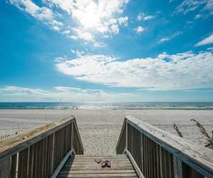 A boardwalk on the Gulf Coast, Alabama