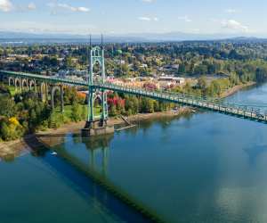 St Johns Bridge in Portland