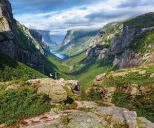 West Brook Pond Fjord in eastern Newfoundland