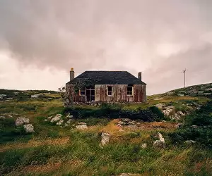 An abandoned croft rusting in the Outer Hebrides
