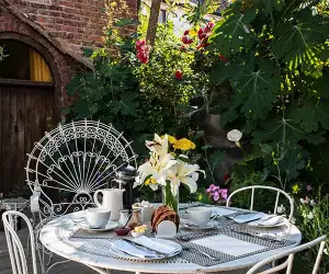 Breakfast on the patio