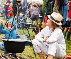 Cerys Matthews at The Good Life Experience festival in Flintshire, Wales