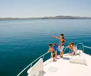 Family on holiday on the coast of Costa Rica