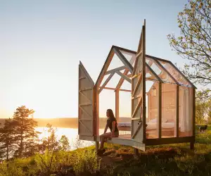 Glasshouse in Henriksholm, West Sweden
