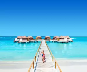 Over-the-water suites at Sandals Resorts
